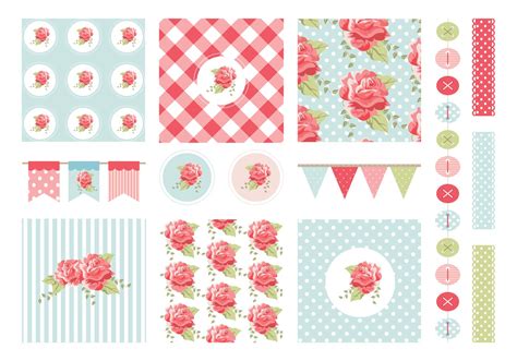 Free Shabby Chic Patterns And Garlands Vector Download Free Vector