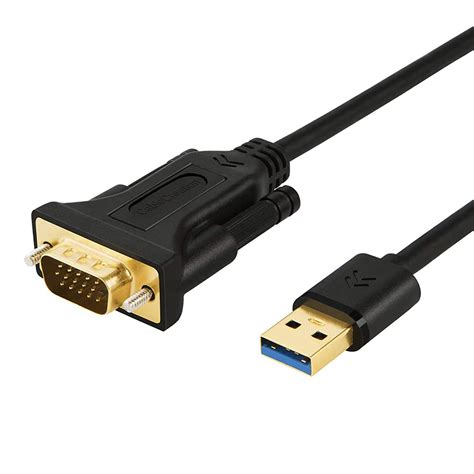 Cablecreation Usb 30 To Vga Cable 6 Feet Vga To Usb Adapter Cord 15