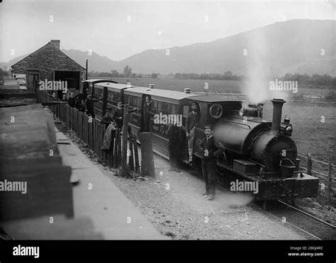 Historic Corris Railway At Machynlleth Stock Photo Alamy