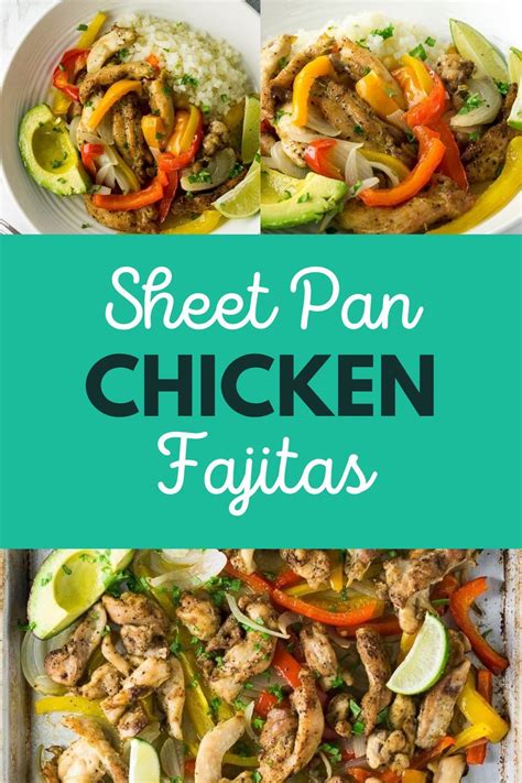 Sheet Pan Chicken Fajitas Keto Green And Keto Recipe Keto Recipes Dinner One Pan Dinner