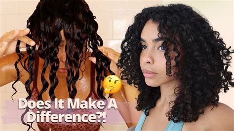 Curly Hair Routine Completely Upside Down Viral Hair Plump Method On Curly Hair Youtube