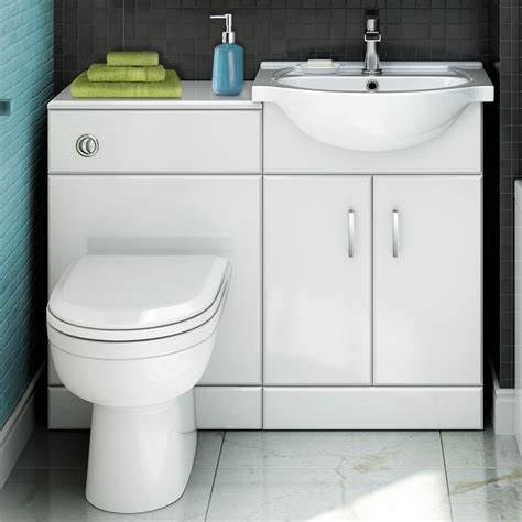 The royal bathrooms offer a bathroom wall hung vanity units with a wonderful combination of storage units in it to clear up the mess and clutter from the bathroom. 1014 x 820mm Curved Toilet & Basin Vanity Unit Combination ...