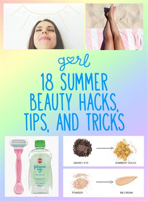 18 Summer Beauty Hacks Tips And Tricks That Will Make Life Easier