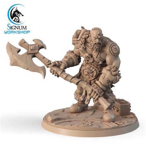 Kragg The Bloodaxe Dungeons And Dragons Dandd Miniature Etsy