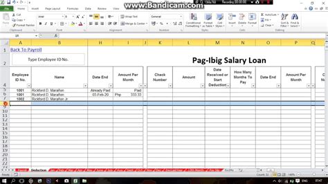 Payroll System Excel Template Havalincorporated
