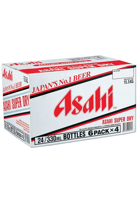 Buy Asahi Super Dry Beer 330ml Pint Bottle X 24 Bottle