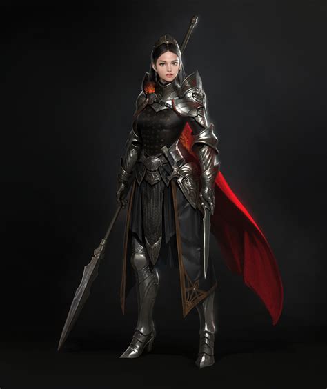 Artstation Knight Princess Goo Jjang Fantasy Female Warrior