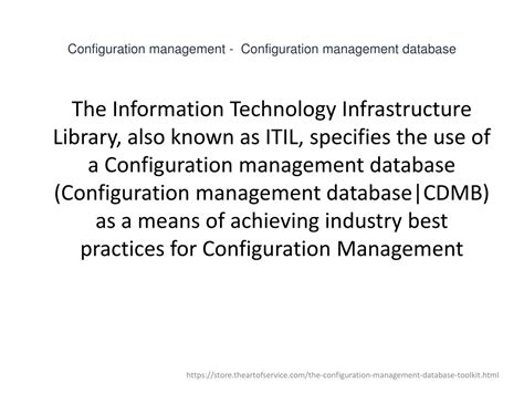 Ppt Configuration Management Database Powerpoint Presentation Free