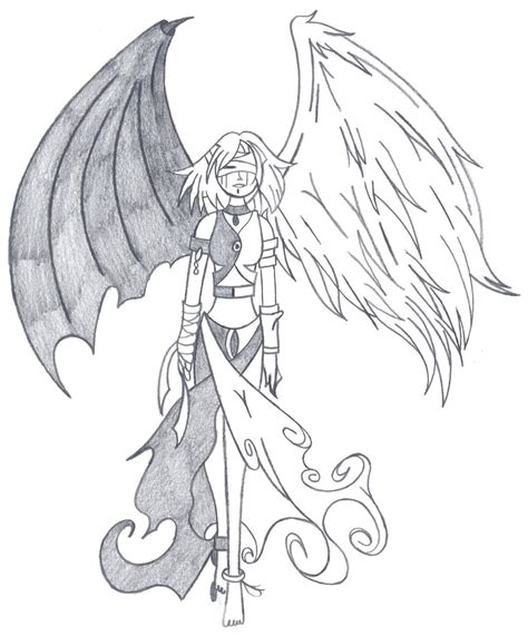 Angel Vs Devil Drawing At Getdrawings Free Download