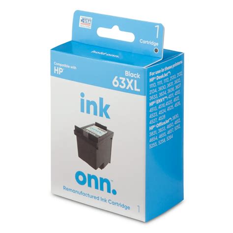 Onn Hp 63xl Black Remanufactured Ink Cartridge