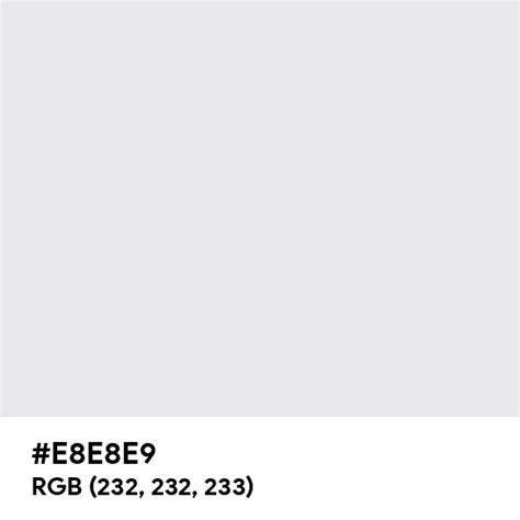 Hex E8e8e9 Color Code