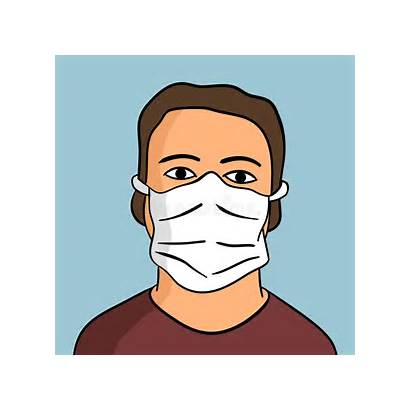 Mask Wearing Surgical Face Virus Person Clipart