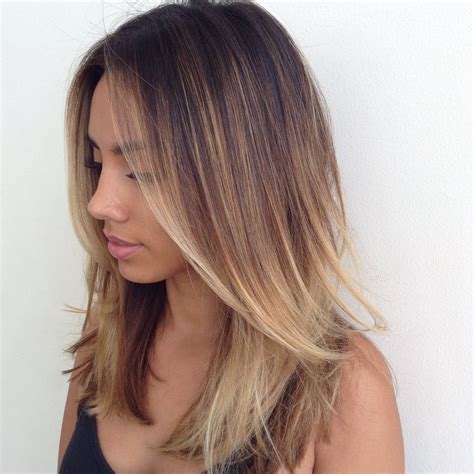 Medium Layered Brown Ombre Hair CapelliStyle