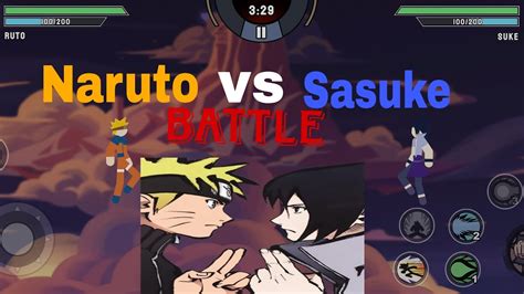 Shippudons Naruto And Sasuke Fight In Game Stickman Ninja Fight