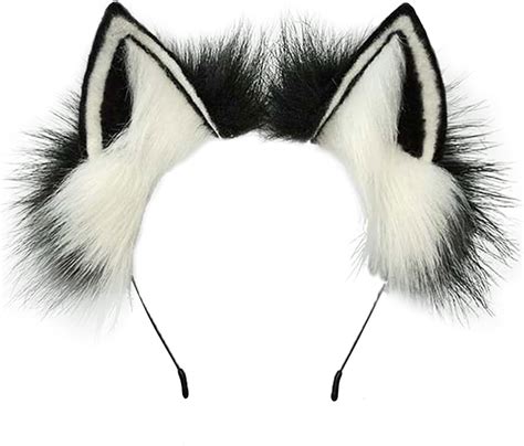 Mivaiun Handmade Faux Fur Cat Ear Headband Artificial Cat Ear Headband