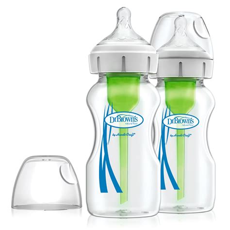 Dr Browns Options Wide Neck Glass Baby Bottle 9 Ounce 2 Pack