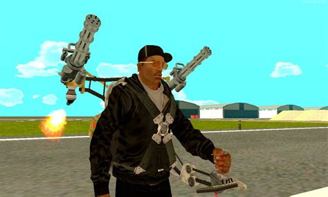 Gta San Andreas Jetpack With Miniguns V10 Mod