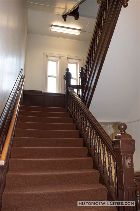 Stairway In Old Main Hall At Hamline University Archives Historic