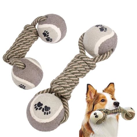 Cotton Pet Dog Rope Chew Tug Toy Knot Bone Ball Shape Pets Palying