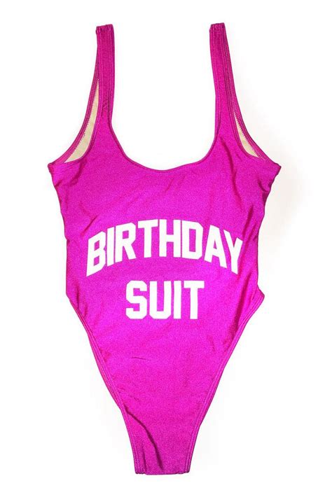 birthday suit swimsuit pink birthday outfit birthday swimsuit one piece scoop neckline