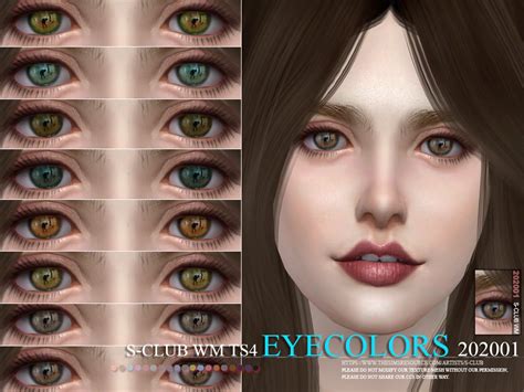 The Sims Resource S Club Wm Ts4 Eyecolors 202001
