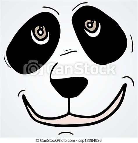 Panda Face Creative Design Of Panda Face Canstock