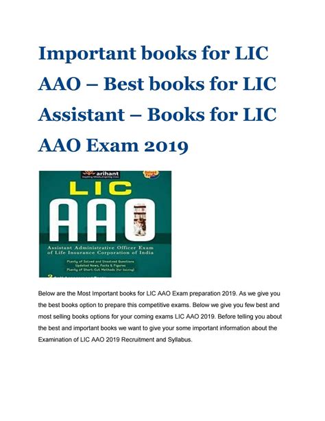 Insurance Books For Lic Aao : Buy Arihant Lic Aao Life Insurance