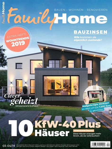 Wohnen & garten ist der ideale partner in sachen dekorieren und gestalten. Wohnen Und Garten Zeitschrift Schön Familyhome 3 4 2019 By ...