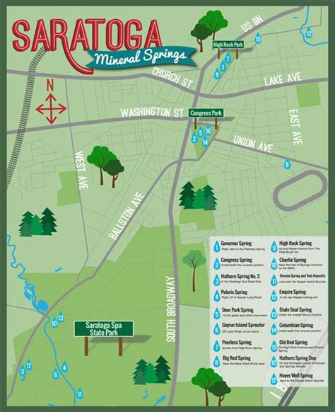 Saratoga Springs State Park Map The World Map