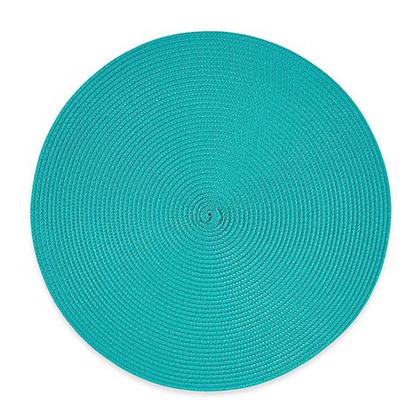Round Placemat 15 Inch In Woven Spiral Design Good For Indooroutdoor