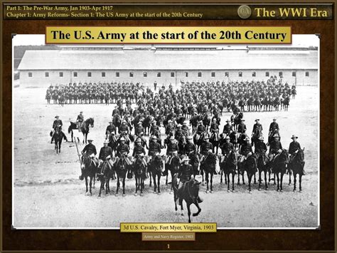 The United States Army In 1904 The Wwi Era Us Army Center Of