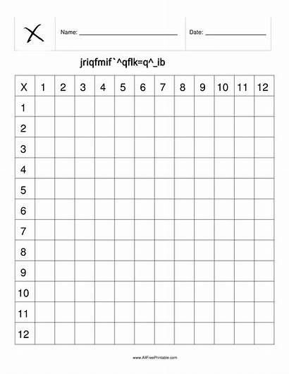Multiplication Chart Blank Table Pdf Empty Printable