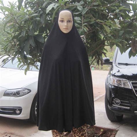 2018 Fashion Knee Length Long Khimar 50 Hijab Niqaab Abaya Veil Jilbab