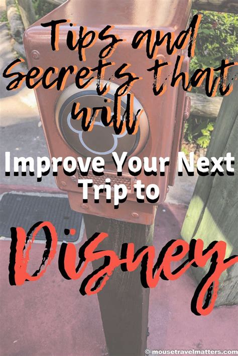 10 Tips And Secrets For Disney World That Will Improve Your Next Trip