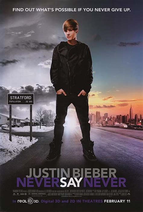 I will never say never! Justin Bieber: Never say Never movie posters at movie ...