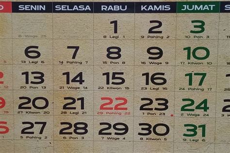 Kalender Jawa Hari Minggu 16 April 2023 Weton Apa Wuku Dan Neptu Cek