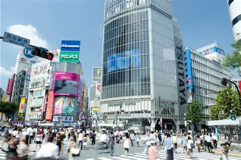 Shibuya Scramble Crossing In Tokyo Japan