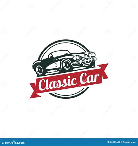 Classic Car Vector Template Stock Vector Illustration Of Engine