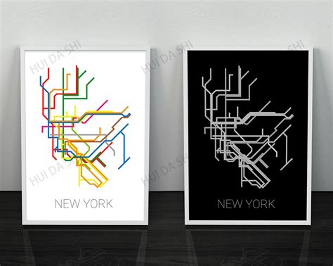 Half Of The Nyc Subway Map New York Subway Subway Map Nyc Subway Map