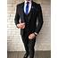 Camillus Black Slim Fit Pinstripe Suit  Bespoke Daily