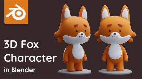 3d Fox Character Modeling Blender Tutorial For Beginners Realtime