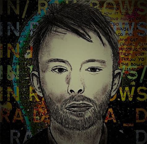 Thom Yorke Radiohead Drawn With Pencil Edited On Photosh Flickr