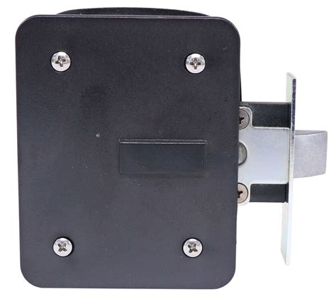 Bauer Products Manger Door Lock For Horse Trailers Matte Black Zinc