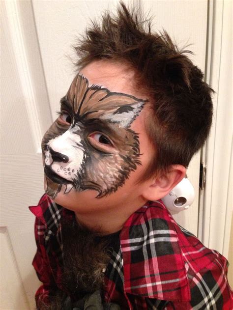 Werewolf Face Paint For Preston Face Painting Halloween Werewolf