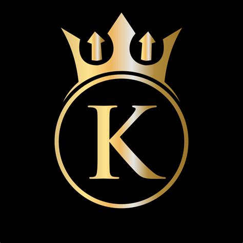 Luxury Letter K Crown Logo Crown Logo For Beauty Fashion Star