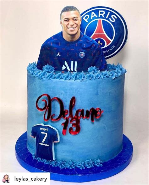 Mbappé Psg Taart Crazy Birthday Cakes Football Cake Themed