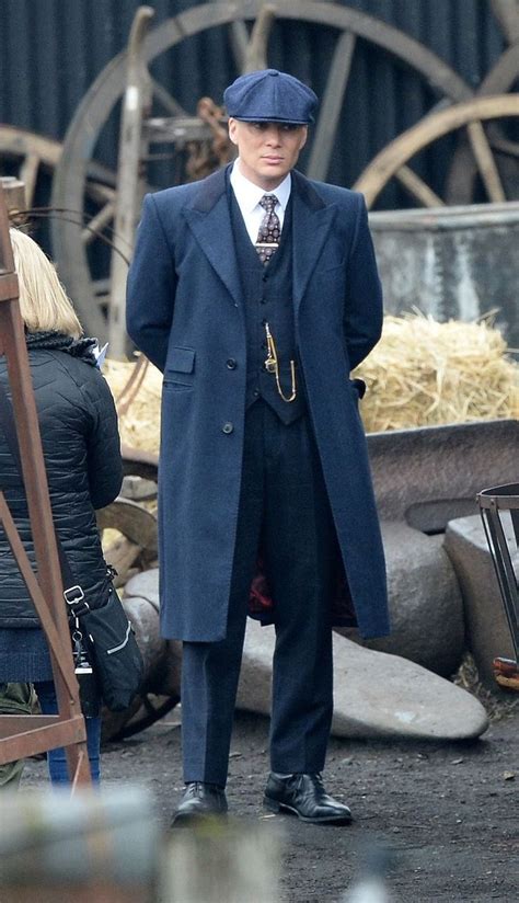 Cillian Murphy As Tommy Shelby Filming Series 5 Of Pb Peaky Blinders Suit Peaky Blinders