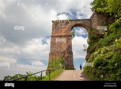 Trifels Castle In The Southern Palatinate Forest Sauth Germany Stock