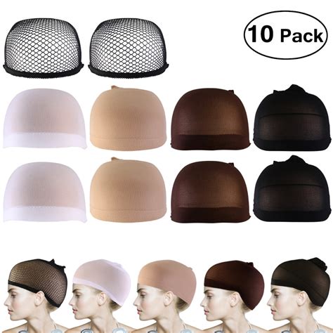 10pcs Wig Caps Neutral Nude White Brown And Black Mesh Wig Cap Hairnets