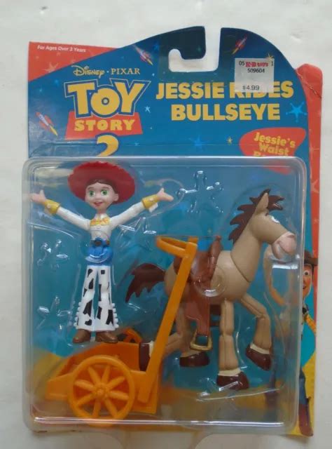 New Toy Story 2 Mattel Jessie Rides Bullseye Action Figure Set 1999